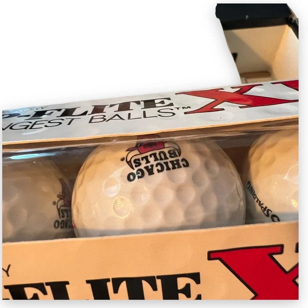 Top Flite x Chicago Bulls NBA XL 12 Golf Balls White High Visibility Open BoxNew